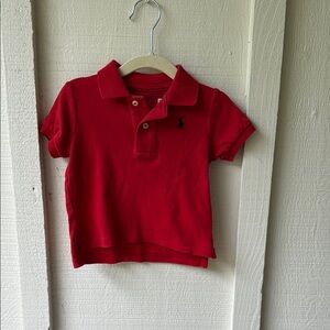 Ralph Lauren Blue Label Red Polo Shirt Classic Piqué